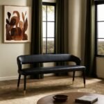 Destiny Vegan Leather Upholstered Bench - Image 2