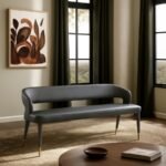 Destiny Vegan Leather Upholstered Bench - Image 2