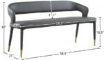 Destiny Vegan Leather Upholstered Bench - Image 7