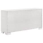 JESSICA 5-PIECE QUEEN LED BEDROOM SET SNOW WHITE - Image 11