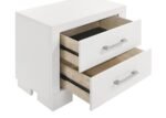 JESSICA 5-PIECE QUEEN LED BEDROOM SET SNOW WHITE - Image 13