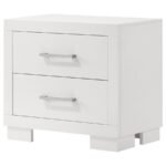JESSICA 2-DRAWER NIGHTSTAND SNOW WHITE - Image 4
