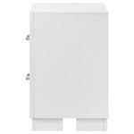 JESSICA 2-DRAWER NIGHTSTAND SNOW WHITE - Image 5