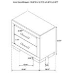 JESSICA 2-DRAWER NIGHTSTAND SNOW WHITE - Image 13