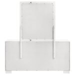 JESSICA 6-DRAWER DRESSER WITH MIRROR SNOW WHITE - Image 7