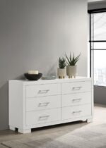 JESSICA 6-DRAWER DRESSER SNOW WHITE - Image 2