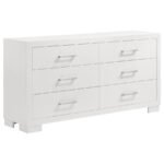 JESSICA 6-DRAWER DRESSER SNOW WHITE