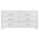 JESSICA 6-DRAWER DRESSER SNOW WHITE - Image 3