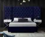 Grande Velvet Upholstered Bed - Image 2
