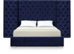 Grande Velvet Upholstered Bed