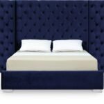 Grande Velvet Upholstered Bed