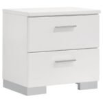 FELICITY 5-PIECE QUEEN BEDROOM SET WHITE HIGH GLOSS - Image 5