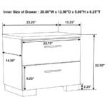 FELICITY 5-PIECE QUEEN BEDROOM SET WHITE HIGH GLOSS - Image 17