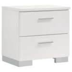 FELICITY 5-PIECE QUEEN BEDROOM SET WHITE HIGH GLOSS - Image 4