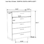 FELICITY 5-PIECE QUEEN BEDROOM SET WHITE HIGH GLOSS - Image 17