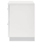 FELICITY 2-DRAWER NIGHTSTAND WHITE HIGH GLOSS - Image 5