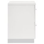 FELICITY 2-DRAWER NIGHTSTAND WHITE HIGH GLOSS - Image 9