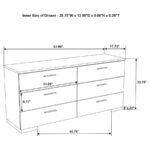 FELICITY 6-DRAWER DRESSER WHITE HIGH GLOSS - Image 11
