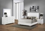 FELICITY WOOD LED DRESSER MIRROR WHITE HIGH GLOSS - Image 6