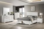 FELICITY 5-PIECE QUEEN PLATFORM BEDROOM SET WHITE