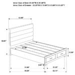 FELICITY 5-PIECE QUEEN PLATFORM BEDROOM SET WHITE - Image 15