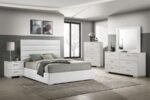 FELICITY 5-PIECE QUEEN BEDROOM SET WHITE HIGH GLOSS