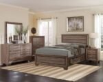 KAUFFMAN 5-PIECE QUEEN BEDROOM SET WASHED TAUPE