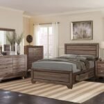 KAUFFMAN 5-PIECE QUEEN BEDROOM SET WASHED TAUPE