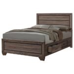 KAUFFMAN 5-PIECE QUEEN BEDROOM SET WASHED TAUPE - Image 3