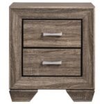 KAUFFMAN 5-PIECE QUEEN BEDROOM SET WASHED TAUPE - Image 5