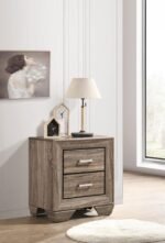 KAUFFMAN 2-DRAWER NIGHTSTAND WASHED TAUPE - Image 2