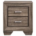 KAUFFMAN 2-DRAWER NIGHTSTAND WASHED TAUPE - Image 3