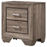 KAUFFMAN 2-DRAWER NIGHTSTAND WASHED TAUPE - Image 4
