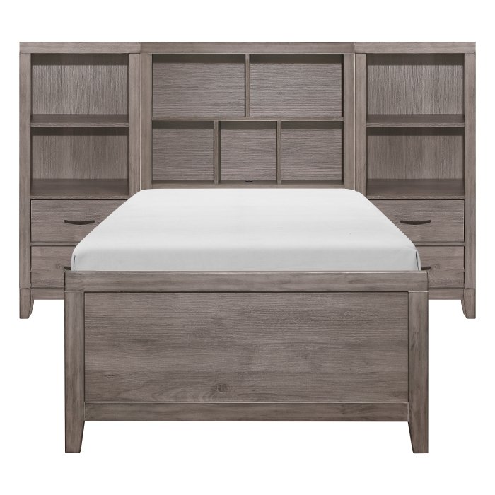2042NBT-1-10_gr__l.jpg 2042NBT*WB 3pc Set Twin Wall Bed (TB+2PNS) - Image 1