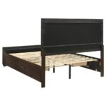 KAUFFMAN 5-PIECE QUEEN BEDROOM SET DARK COCOA - Image 4