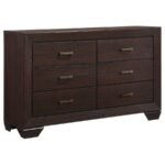 KAUFFMAN 5-PIECE QUEEN BEDROOM SET DARK COCOA - Image 7