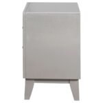 LEIGHTON 2-DRAWER NIGHTSTAND METALLIC MERCURY - Image 5