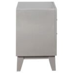 LEIGHTON 2-DRAWER NIGHTSTAND METALLIC MERCURY - Image 9