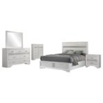 MIRANDA 5-PIECE QUEEN BEDROOM SET WHITE - Image 2