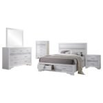 MIRANDA 5-PIECE QUEEN BEDROOM SET WHITE - Image 2