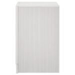 MIRANDA 3-DRAWER NIGHTSTAND BEDSIDE TABLE WHITE - Image 5
