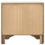 MIRANDA 3-DRAWER NIGHTSTAND BEDSIDE TABLE WHITE - Image 6
