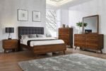 ROBYN 5-PIECE QUEEN BEDROOM SET DARK WALNUT