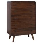 ROBYN 5-PIECE QUEEN BEDROOM SET DARK WALNUT - Image 11