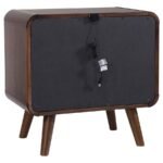 ROBYN 2-DRAWER NIGHTSTAND BEDSIDE TABLE DARK WALNUT - Image 6