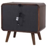 ROBYN 2-DRAWER NIGHTSTAND BEDSIDE TABLE DARK WALNUT - Image 8