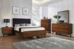 ROBYN 2-DRAWER NIGHTSTAND BEDSIDE TABLE DARK WALNUT - Image 13