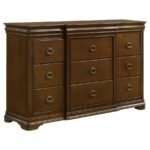 GARLAND 5-PIECE QUEEN BEDROOM SET BROWN CHERRY - Image 7
