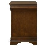 GARLAND 3-DRAWER NIGHTSTAND BEDSIDE TABLE BROWN CHERRY - Image 5