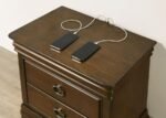 GARLAND 3-DRAWER NIGHTSTAND BEDSIDE TABLE BROWN CHERRY - Image 11